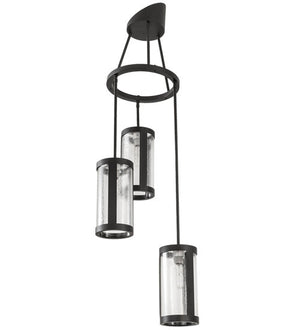 2nd Avenue - 57843-113 - Three Light Chandelier - Cartier - Solar Black