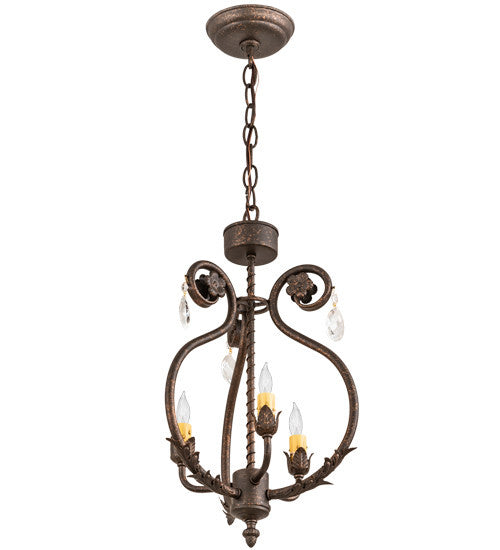 2nd Avenue - 01.0986.12.X.216U - Three Light Chandelier - Antonia - Gilded Tobacco