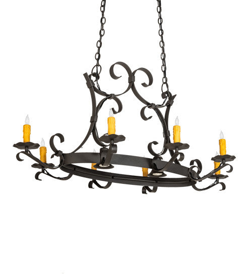 2nd Avenue - 87029.51.DL.3WI - Ten Light Chandelier - Handforged - Wrought Iron