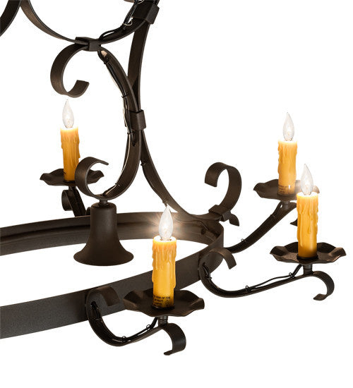 2nd Avenue - 87029.51.DL.3WI - Ten Light Chandelier - Handforged - Wrought Iron