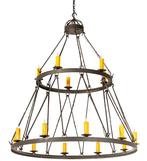 2nd Avenue - 01.0750.60.3WI - 15 Light Chandelier - Lakeshore - Wrought Iron