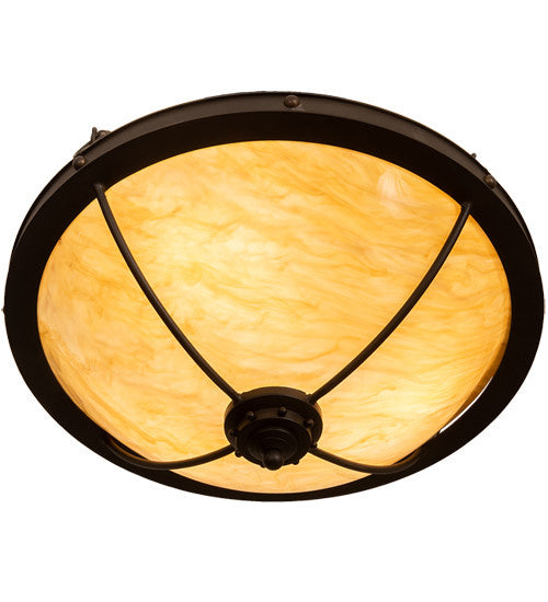 2nd Avenue - 05.0498.24.TI.3WI - Three Light Semi Flush Mount - Freya - Wrought Iron