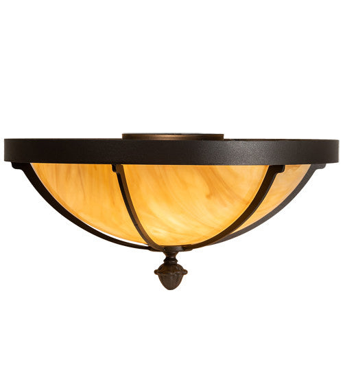 2nd Avenue - 05.0983.16.TI.3WI - Three Light Flush Mount - Dominga - Wrought Iron