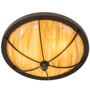 2nd Avenue - 05.0983.20.TI.3WI - Three Light Flush Mount - Dominga - Wrought Iron