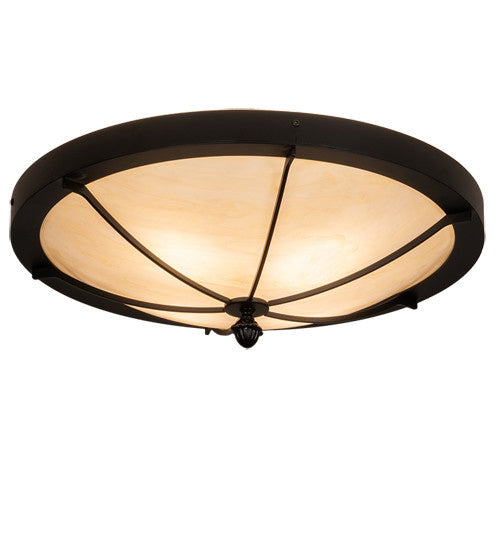 2nd Avenue - 05.0983.22-289 - Four Light Flush Mount - Dominga - Black Satin Wrought Iron