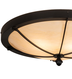 2nd Avenue - 05.0983.22-289 - Four Light Flush Mount - Dominga - Black Satin Wrought Iron