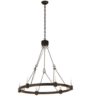 2nd Avenue - 50045-11.12FT - Six Light Chandelier - Kenosha - Oil Rubbed Bronze