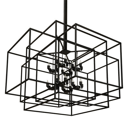 2nd Avenue - 48259-1523 - 32 Light Pendant - Kitzi Box - Textured Black