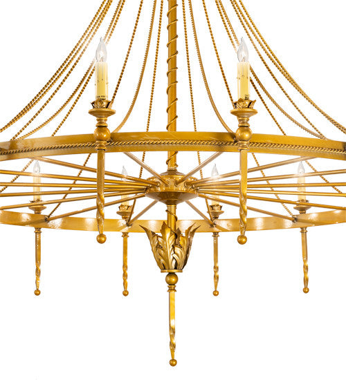 2nd Avenue - 01.0842.56.3GLDN - 16 Light Chandelier - Amaury - Transparent Gold Over Nickel