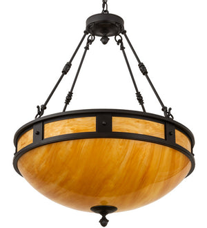 2nd Avenue - 05.0781.28.AS.3SATBLKWI - Four Light Pendant - Capella - Satin Black Wrought Iron