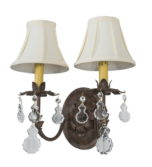 2nd Avenue - 75896.2.X.132U - Two Light Wall Sconce - Chantilly - Cortez Gold