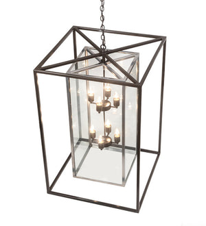 2nd Avenue - 736-1516 - Eight Light Pendant - Kitzi Box - Timeless Bronze/Extreme Chrome