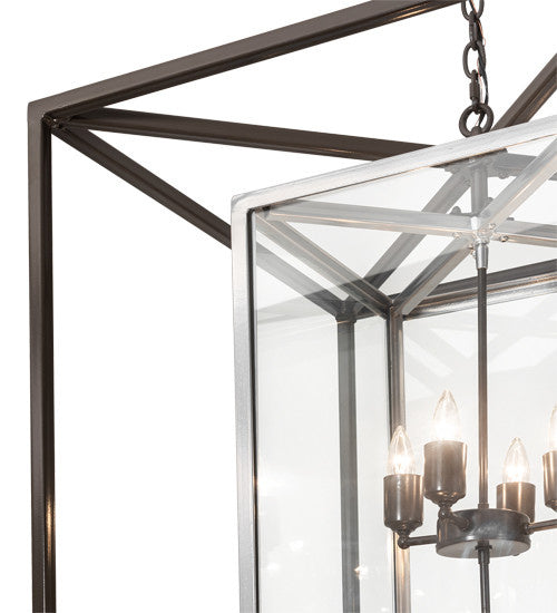 2nd Avenue - 736-1516 - Eight Light Pendant - Kitzi Box - Timeless Bronze/Extreme Chrome