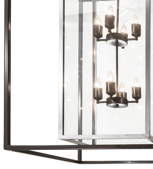 2nd Avenue - 736-1516 - Eight Light Pendant - Kitzi Box - Timeless Bronze/Extreme Chrome