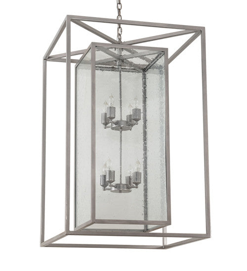 2nd Avenue - 48259-435A - Eight Light Pendant - Kitzi Box - Nickel Powder Coat