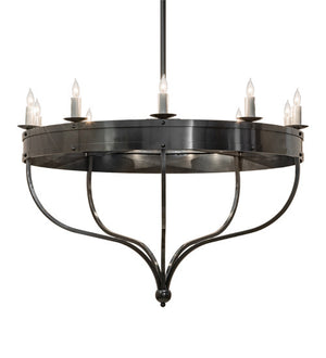 2nd Avenue - 736-1520 - Ten Light Chandelier - Parnella - Charcoal Grey