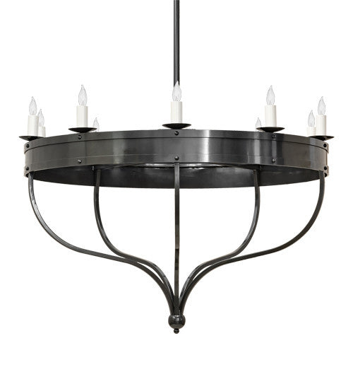 2nd Avenue - 736-1520 - Ten Light Chandelier - Parnella - Charcoal Grey