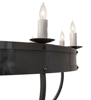 2nd Avenue - 736-1520 - Ten Light Chandelier - Parnella - Charcoal Grey