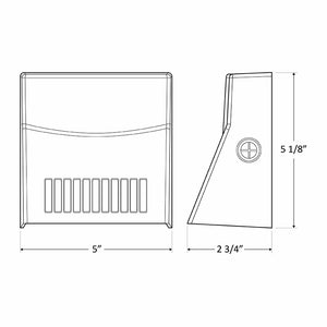 Westgate - LMW-12W-30K-WH - Mini Cutoff Wallpack - White