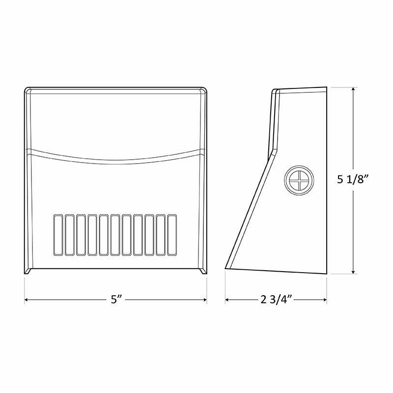 Westgate - LMW-12W-30K-WH - Mini Cutoff Wallpack - White