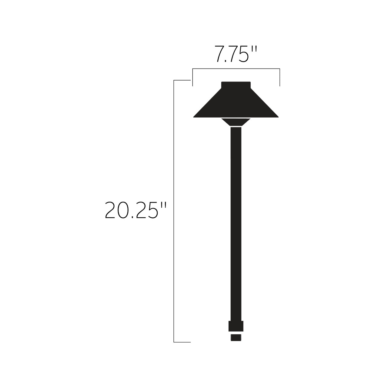 Kichler - 15505CBR - One Light Stepped Dome Path - No Family - Centennial Brass