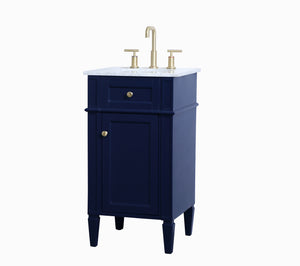 Elegant Lighting - VF12518BL - Single Bathroom Vanity - Park Avenue - Blue