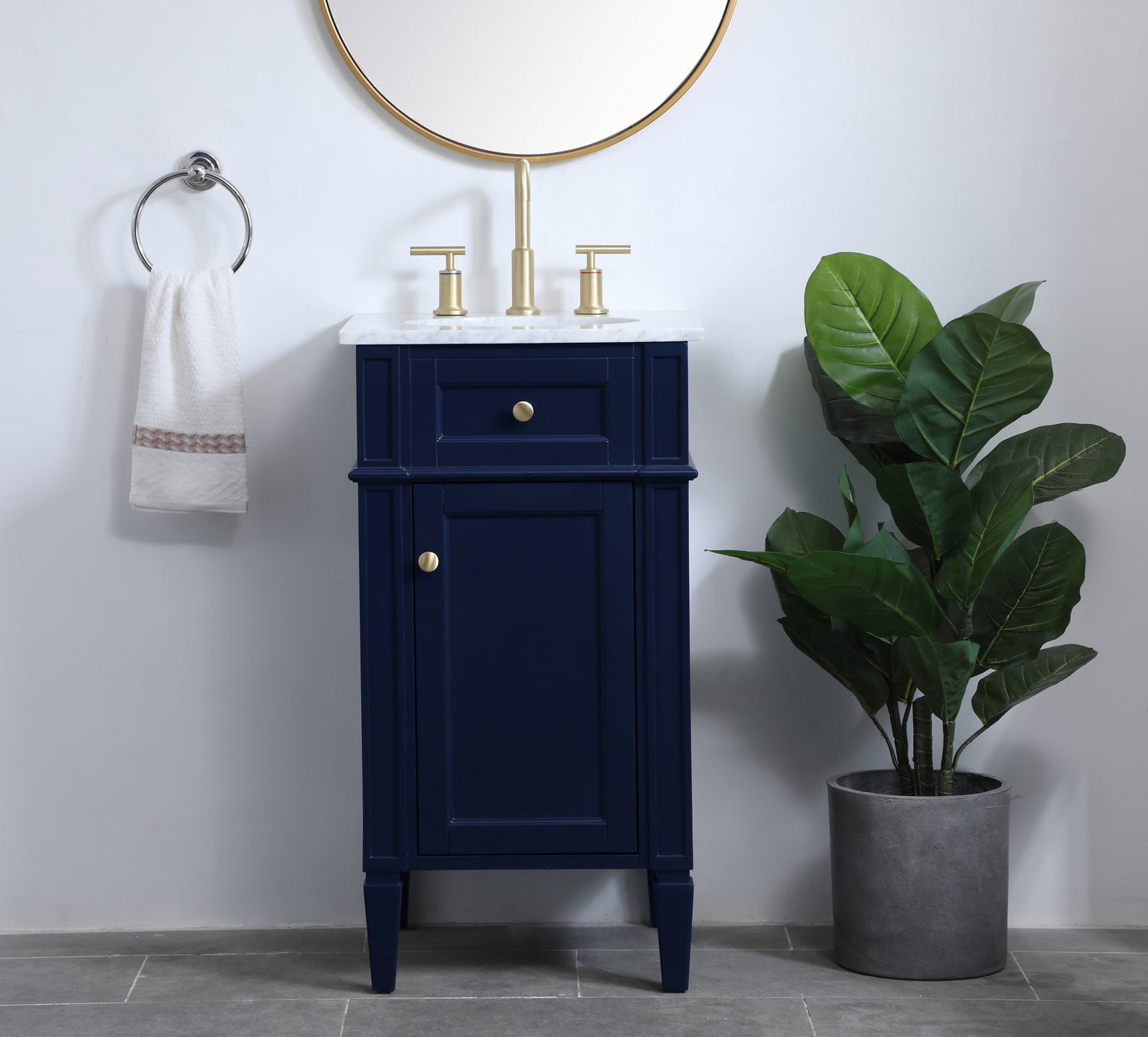 Elegant Lighting - VF12518BL - Single Bathroom Vanity - Park Avenue - Blue