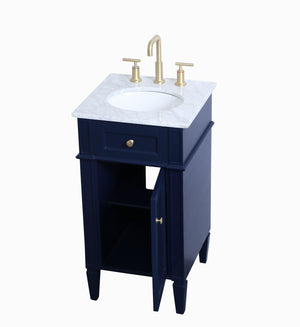 Elegant Lighting - VF12518BL - Single Bathroom Vanity - Park Avenue - Blue