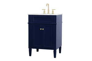 Elegant Lighting - VF12524BL - Single Bathroom Vanity - Park Avenue - Blue