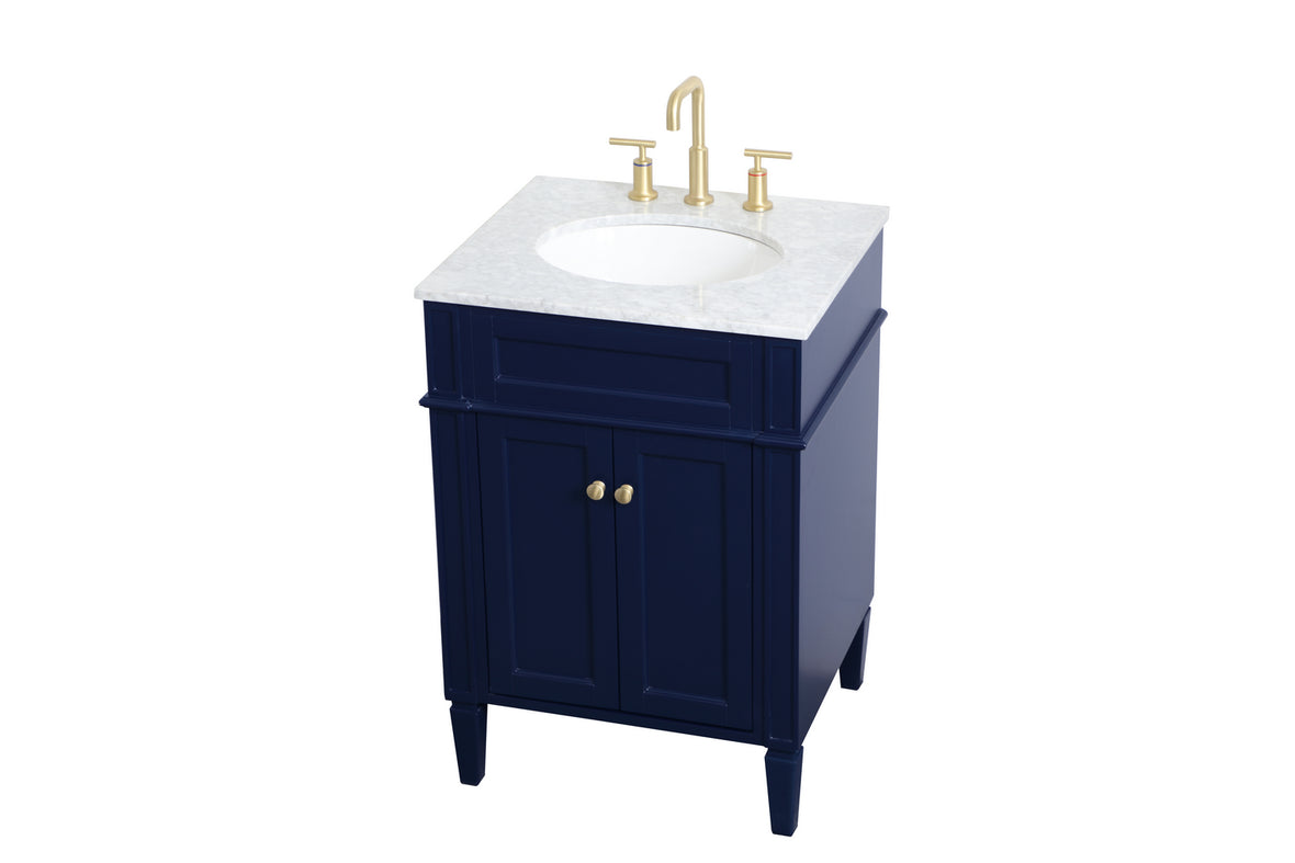 Elegant Lighting - VF12524BL - Single Bathroom Vanity - Park Avenue - blue