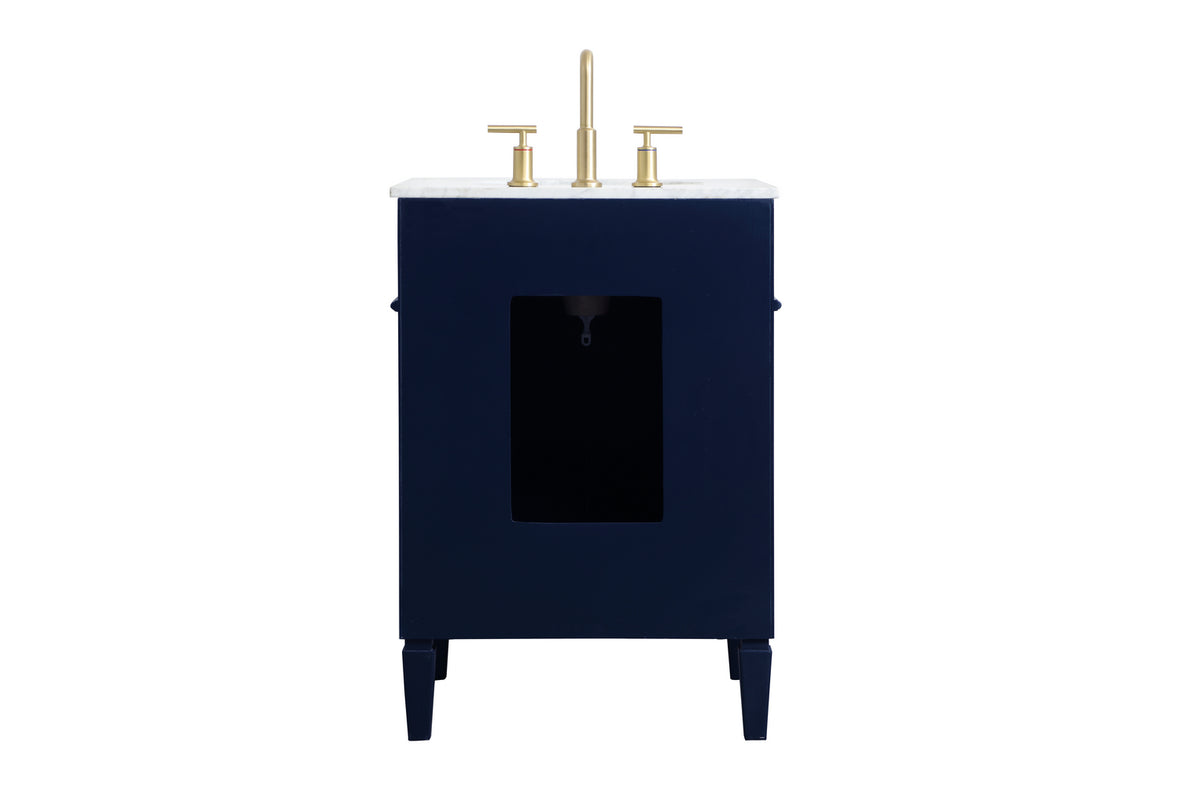 Elegant Lighting - VF12524BL - Single Bathroom Vanity - Park Avenue - blue