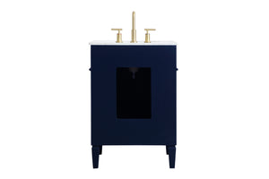 Elegant Lighting - VF12524BL - Single Bathroom Vanity - Park Avenue - Blue