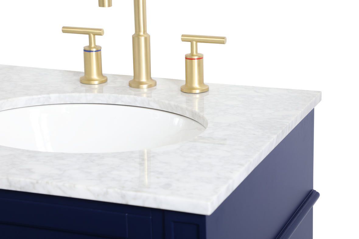 Elegant Lighting - VF12524BL - Single Bathroom Vanity - Park Avenue - blue