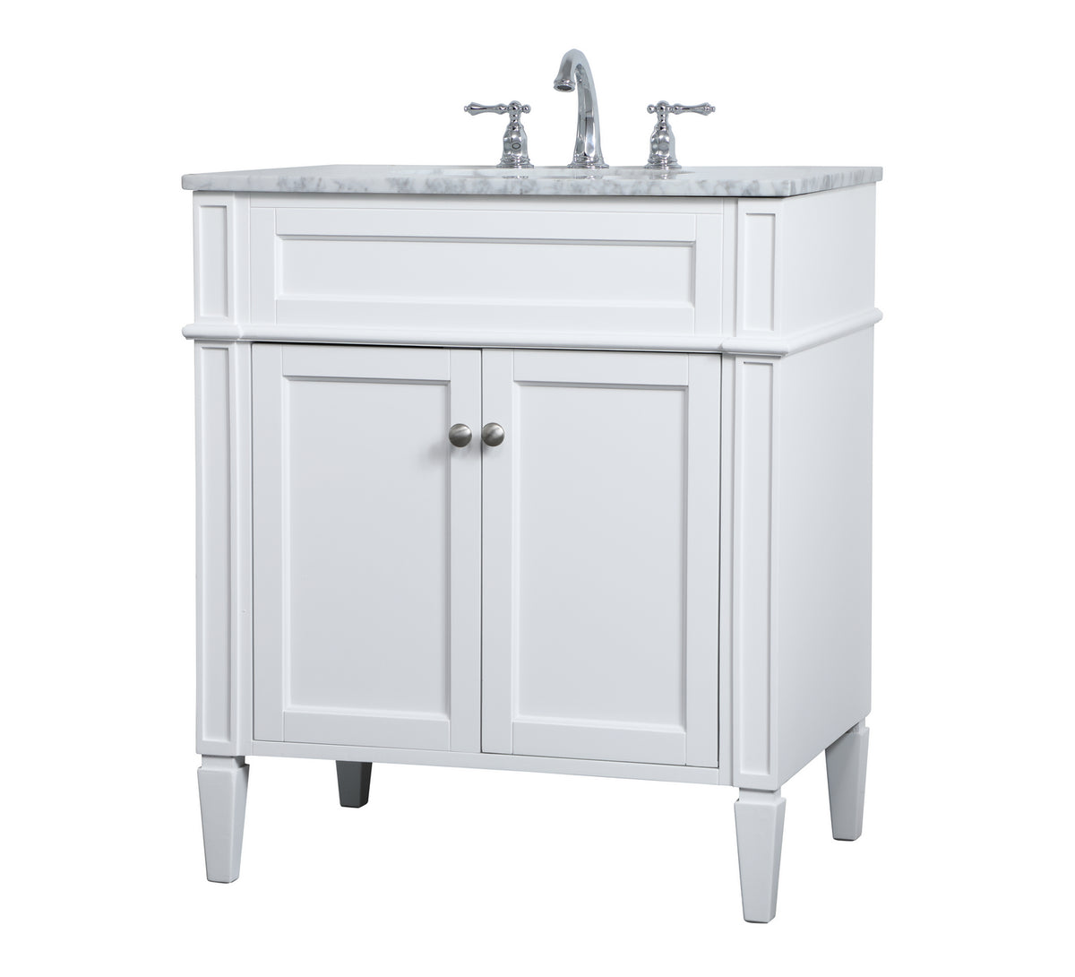 Elegant Lighting - VF12530WH - Single Bathroom Vanity - Park Avenue - White