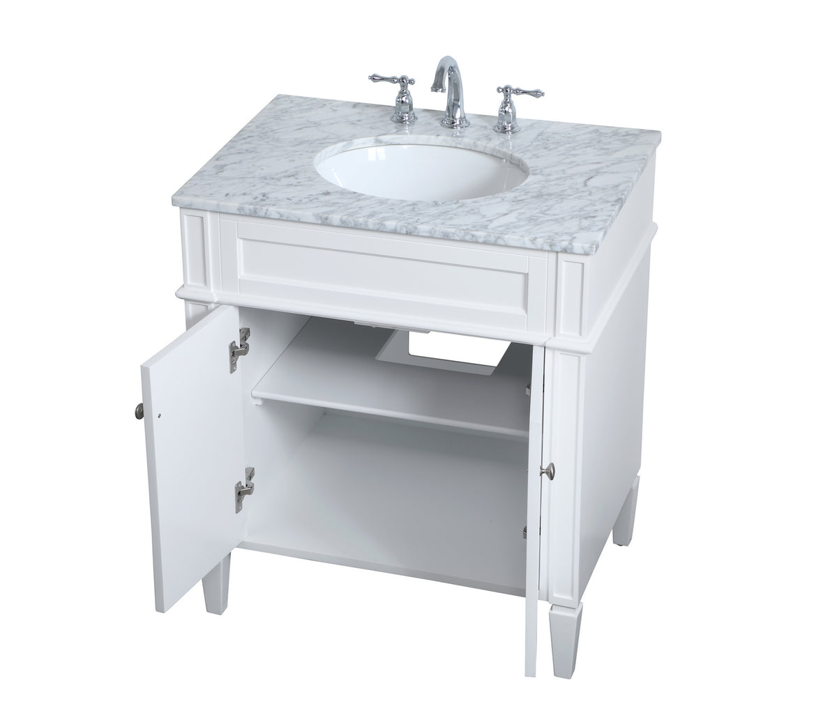 Elegant Lighting - VF12530WH - Single Bathroom Vanity - Park Avenue - White