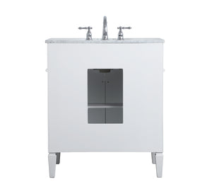 Elegant Lighting - VF12530WH - Single Bathroom Vanity - Park Avenue - White