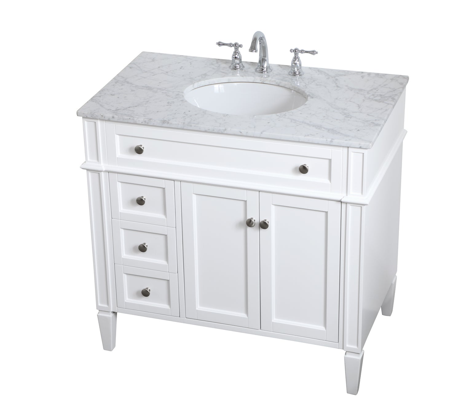 Elegant Lighting - VF12536WH - Single Bathroom Vanity - Williams - White