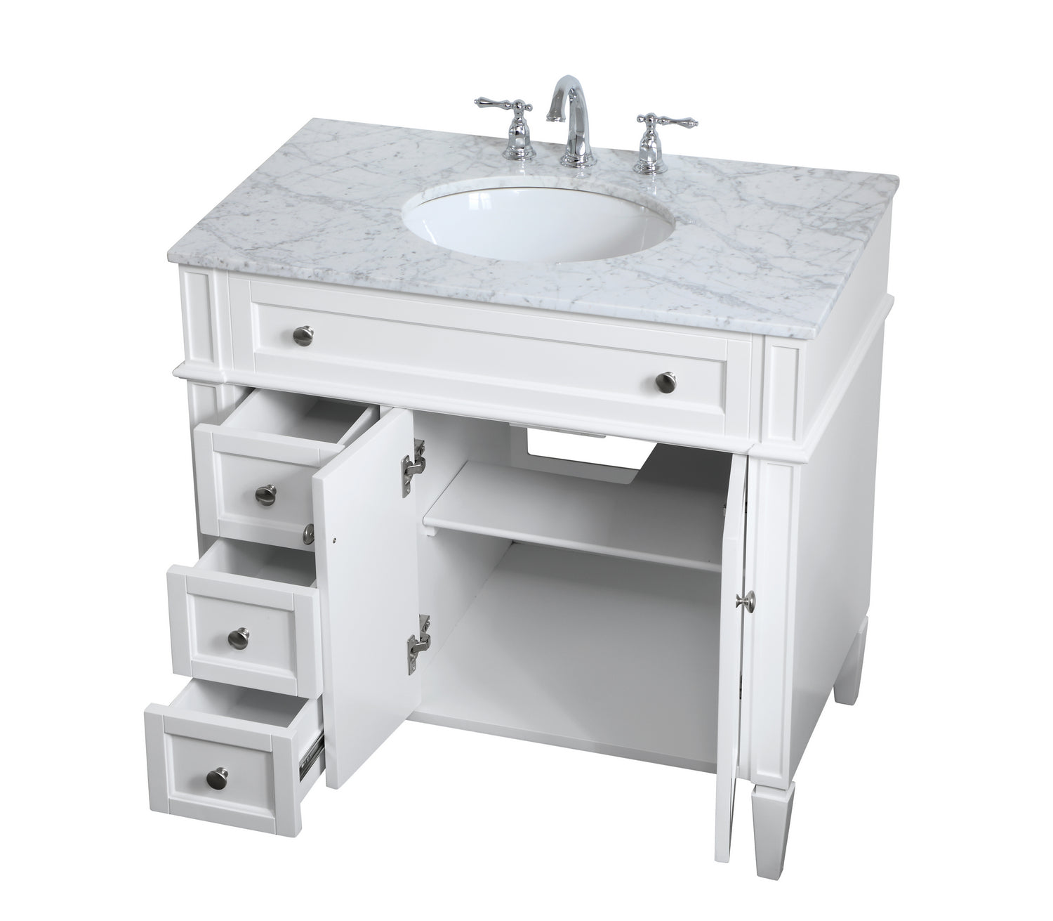 Elegant Lighting - VF12536WH - Single Bathroom Vanity - Williams - White