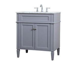 Elegant Lighting - VF12530GR - Single Bathroom Vanity - Williams - Grey