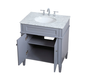 Elegant Lighting - VF12530GR - Single Bathroom Vanity - Williams - Grey