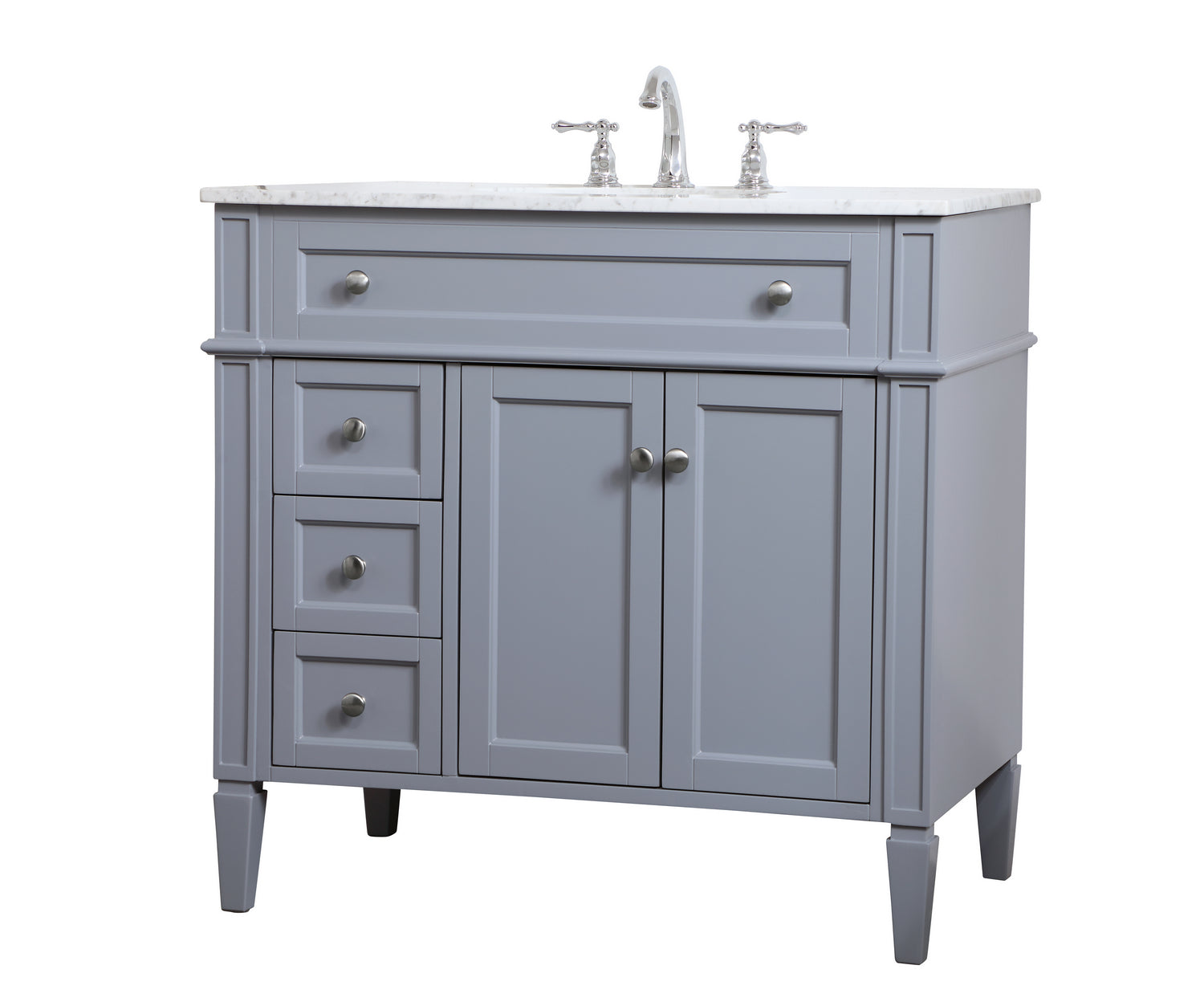 Elegant Lighting - VF12536GR - Single Bathroom Vanity - Park Avenue - Grey