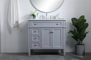 Elegant Lighting - VF12536GR - Single Bathroom Vanity - Park Avenue - Grey