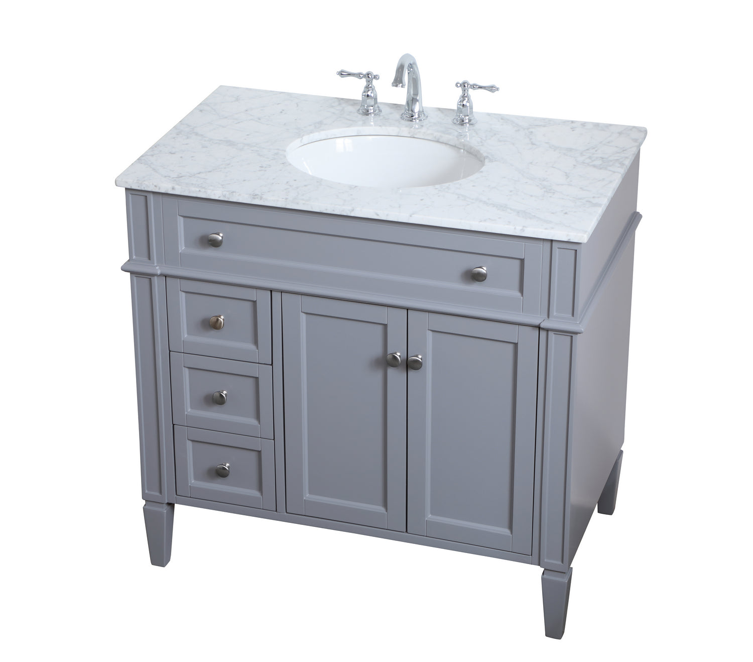 Elegant Lighting - VF12536GR - Single Bathroom Vanity - Park Avenue - Grey