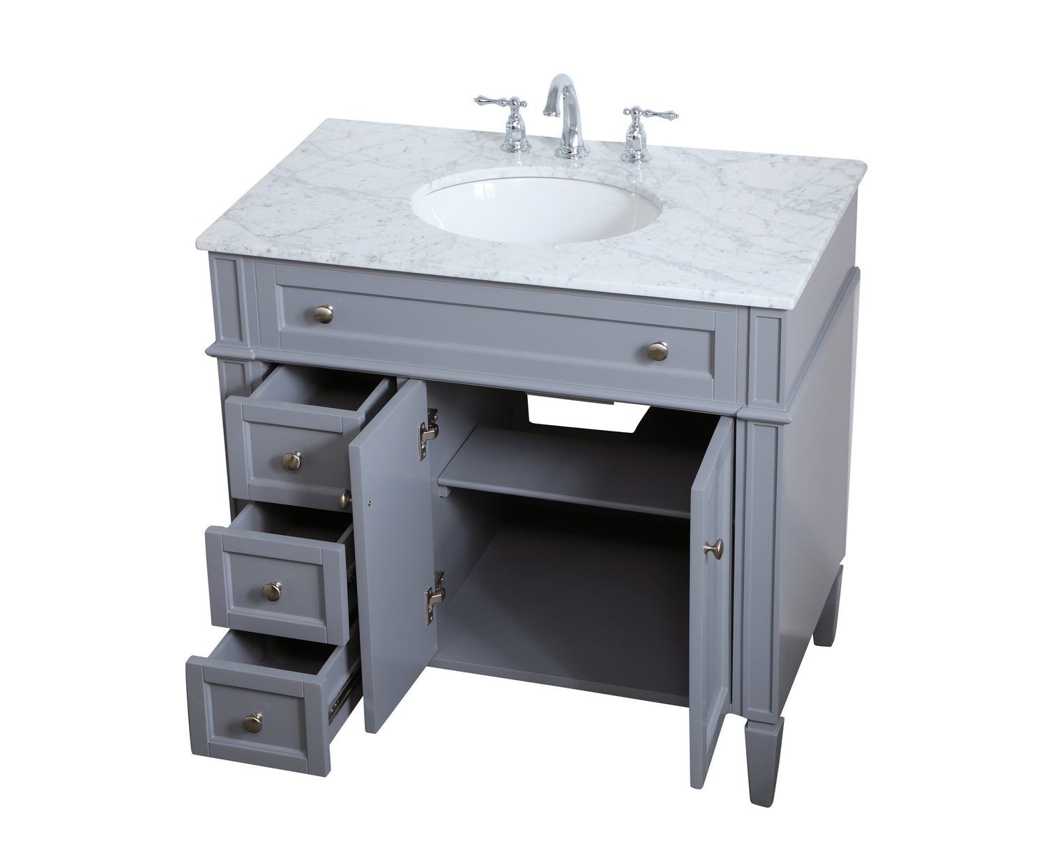 Elegant Lighting - VF12536GR - Single Bathroom Vanity - Park Avenue - Grey