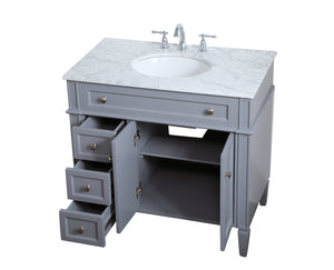 Elegant Lighting - VF12536GR - Single Bathroom Vanity - Park Avenue - Grey