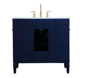 Elegant Lighting - VF12536BL - Single Bathroom Vanity - Park Avenue - Blue