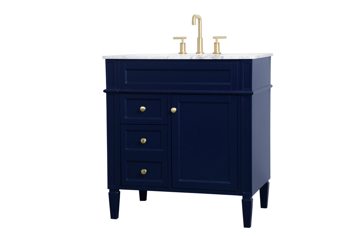 Elegant Lighting - VF12532BL - Single Bathroom Vanity - Park Avenue - blue