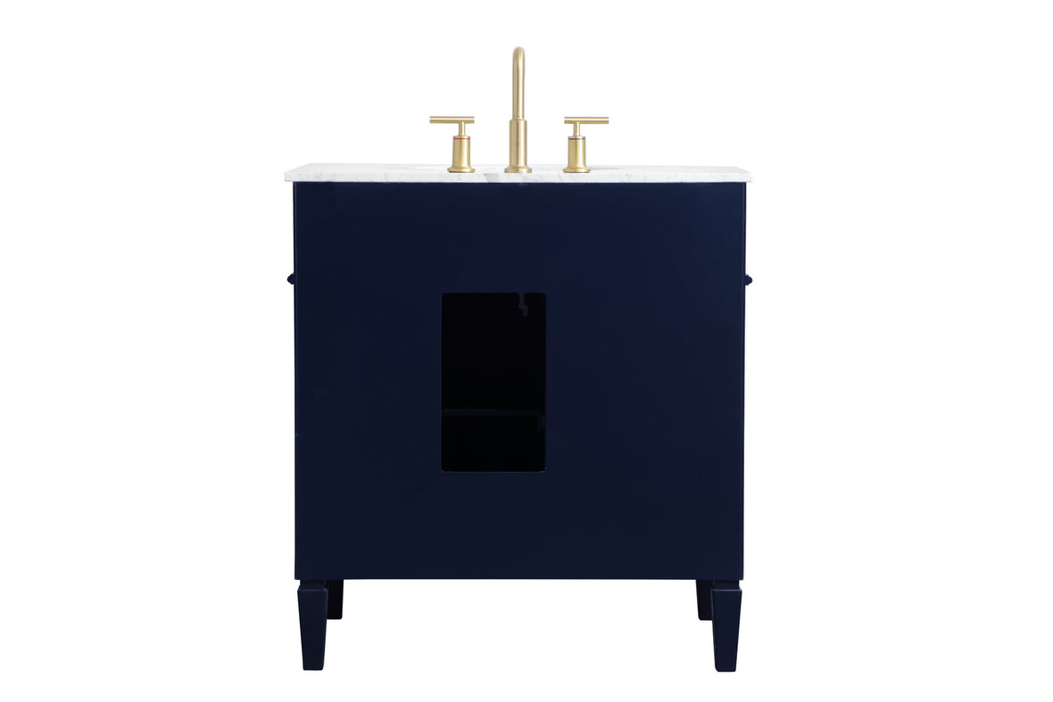 Elegant Lighting - VF12532BL - Single Bathroom Vanity - Park Avenue - blue
