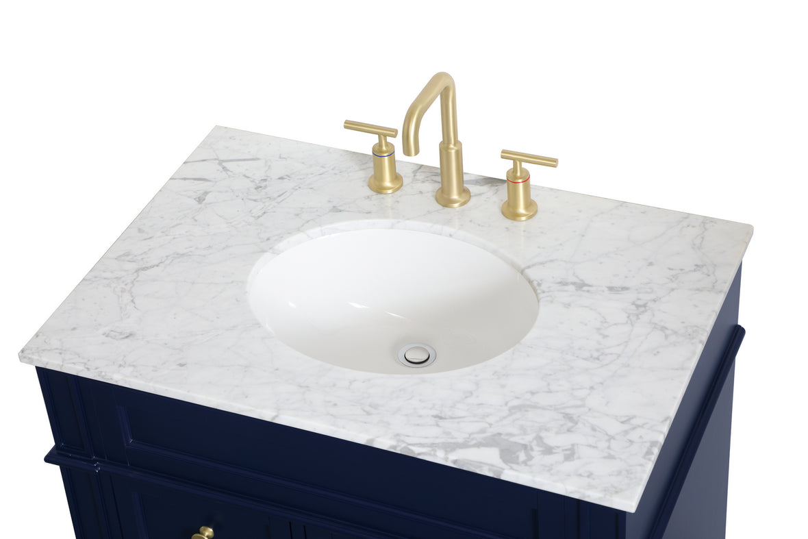 Elegant Lighting - VF12532BL - Single Bathroom Vanity - Park Avenue - blue