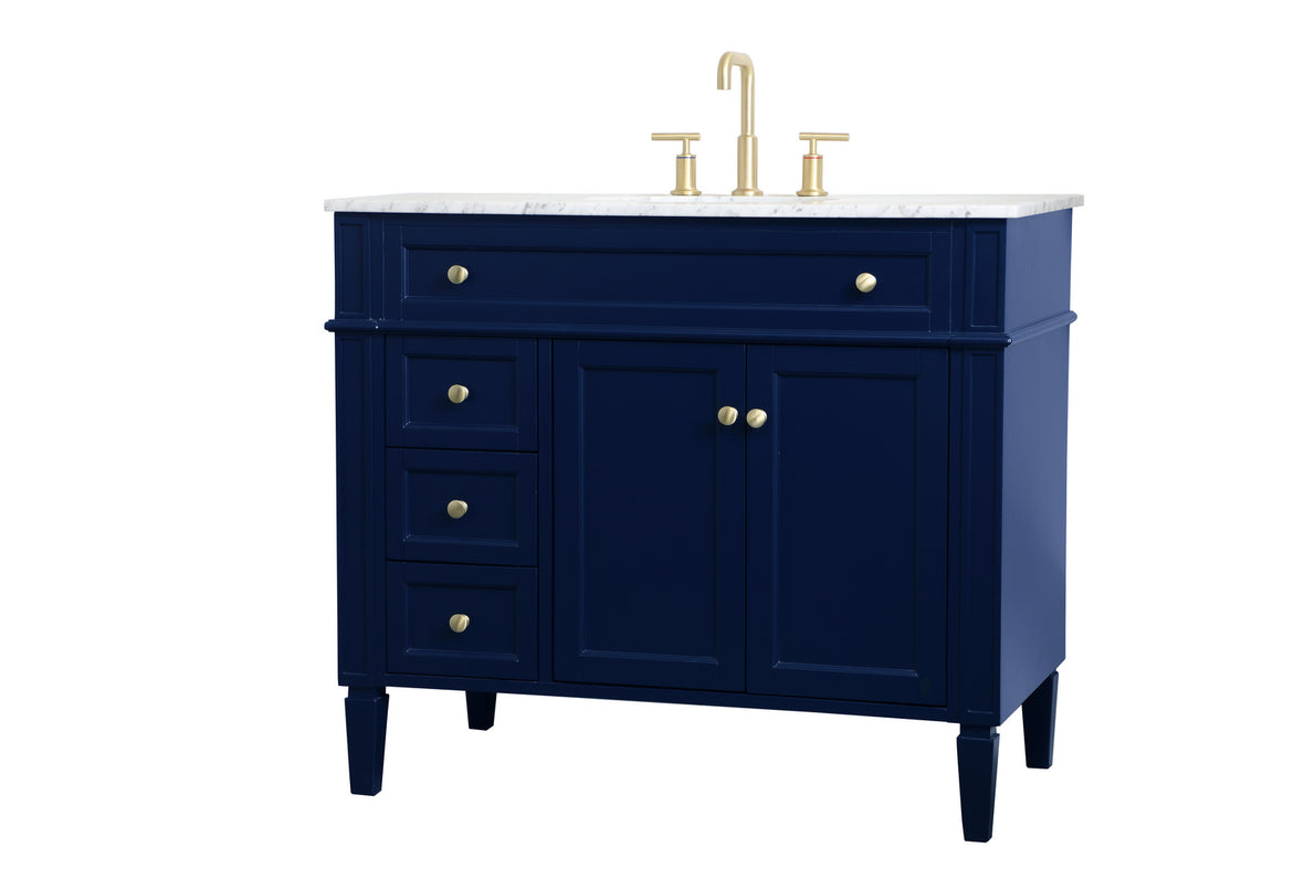 Elegant Lighting - VF12540BL - Single Bathroom Vanity - Park Avenue - blue